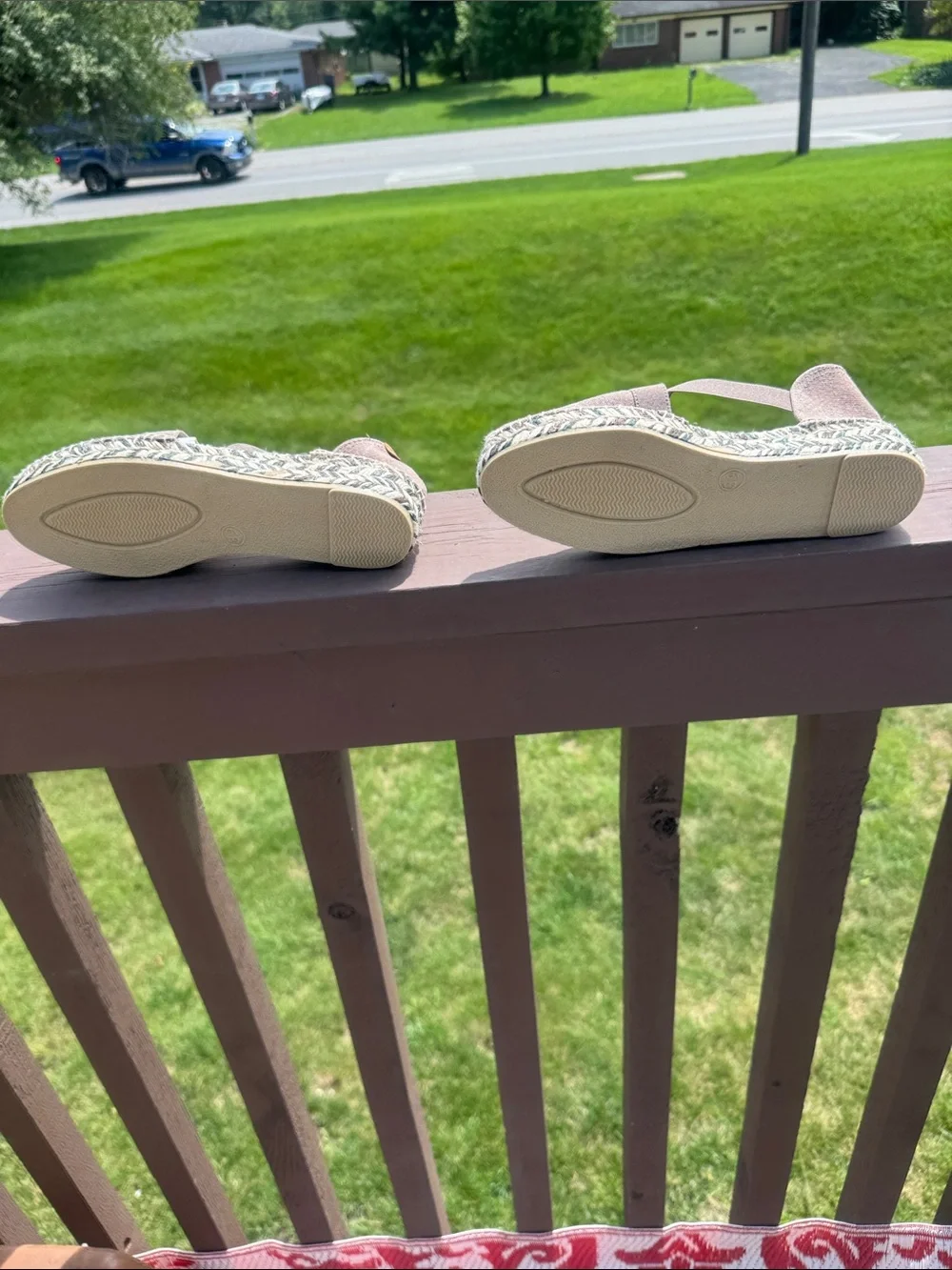 Women’s Taupe Espadrille Slip-On Sandals